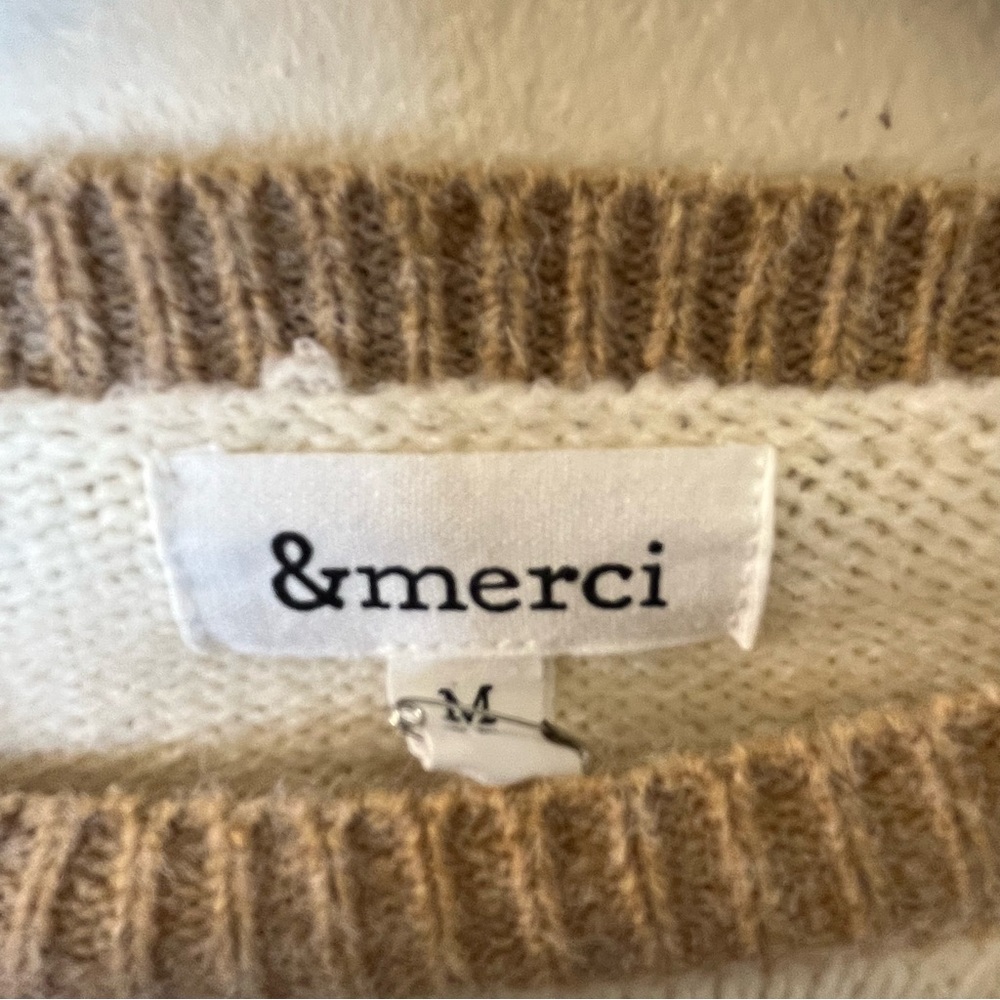 &Merci Ruffle Sweater Sz M - Picture 6 of 6